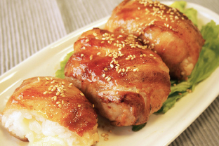 チーズイン豚肉巻おにぎり